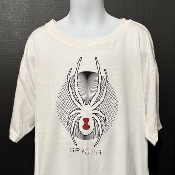 NWT-Spyder Boys White Short Sleeve Tee – Youth Large - Picture 2 of 5